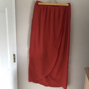 Bar III Orange Maxi Skirt